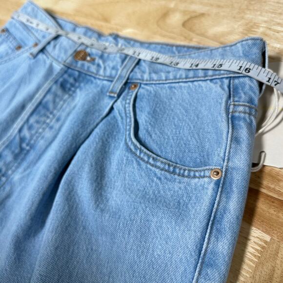 Mother NWT Snacks the Pleated Fun Dip Puddle Jeans Size 29 Button Fly Relaxed - Picture 9 of 11